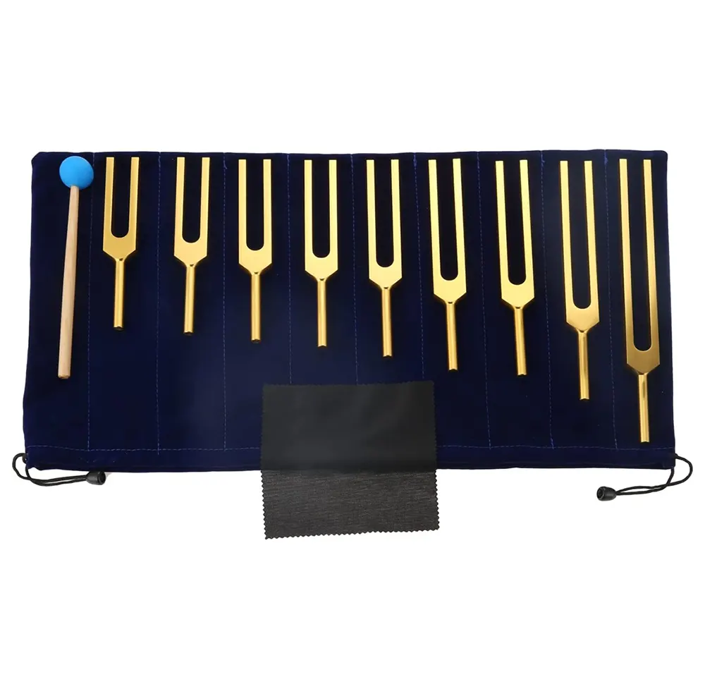 Terapevtske glasbene vilice - komplet (9x) - GOLD