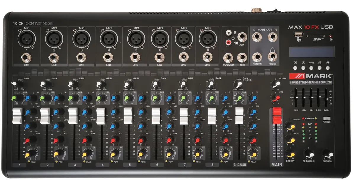 MARK Max 10 FX USB BT USB mešalna miza