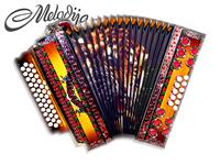 Melodija diatonična harmonika 38cm Super Dural