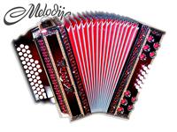 Melodija diatonična harmonika 38cm Super Dural