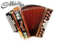 Melodija diatonična hamonika 38cm UNIKAT