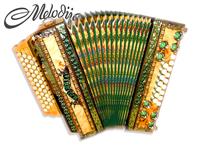 Melodija diatonična hamonika 38cm 4-vrstna Super Dural, A mano basi