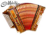 Melodija diatonična hamonika 38cm 4-vrstna Super Dural, A mano basi