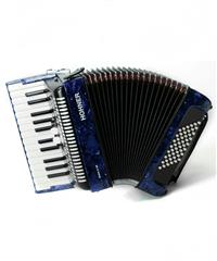 Hohner BRAVO II Silent keys 48-basna harmonika modra