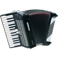 Hohner BRAVO II Silent keys 48-basna harmonika črna