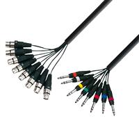 Adam Hall Multicore 8xXLR to 8x6.3mm Jack stereo 3 m