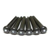 Fire&Stone čepki za strune - črni z belo piko