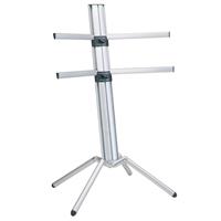 K&M SPIDER PRO stojalo za dve klaviaturi silver