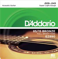 D'ADDARIO EZ890 85/15 Bronze 009-045 strune za akustično kitaro