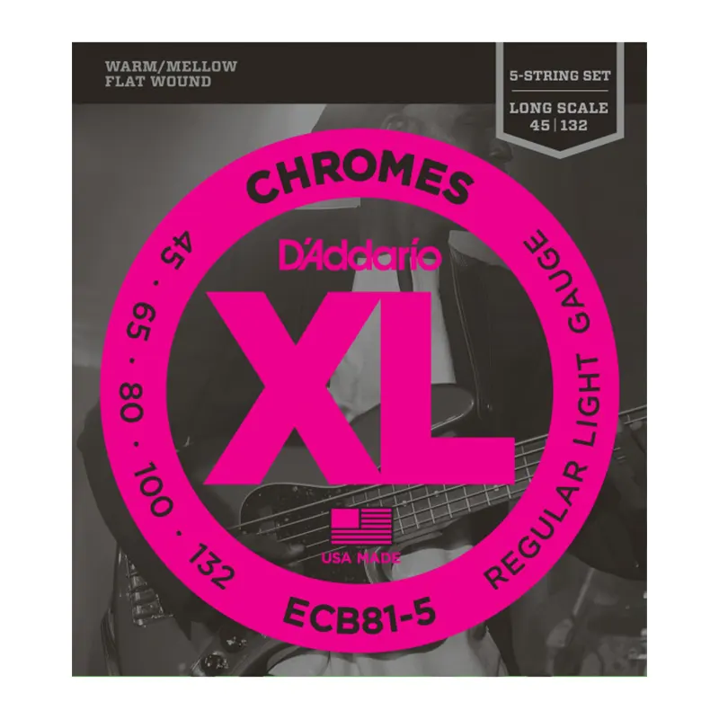 DADDARIO ECB81-5 45-132 brušene strune za bas kitaro