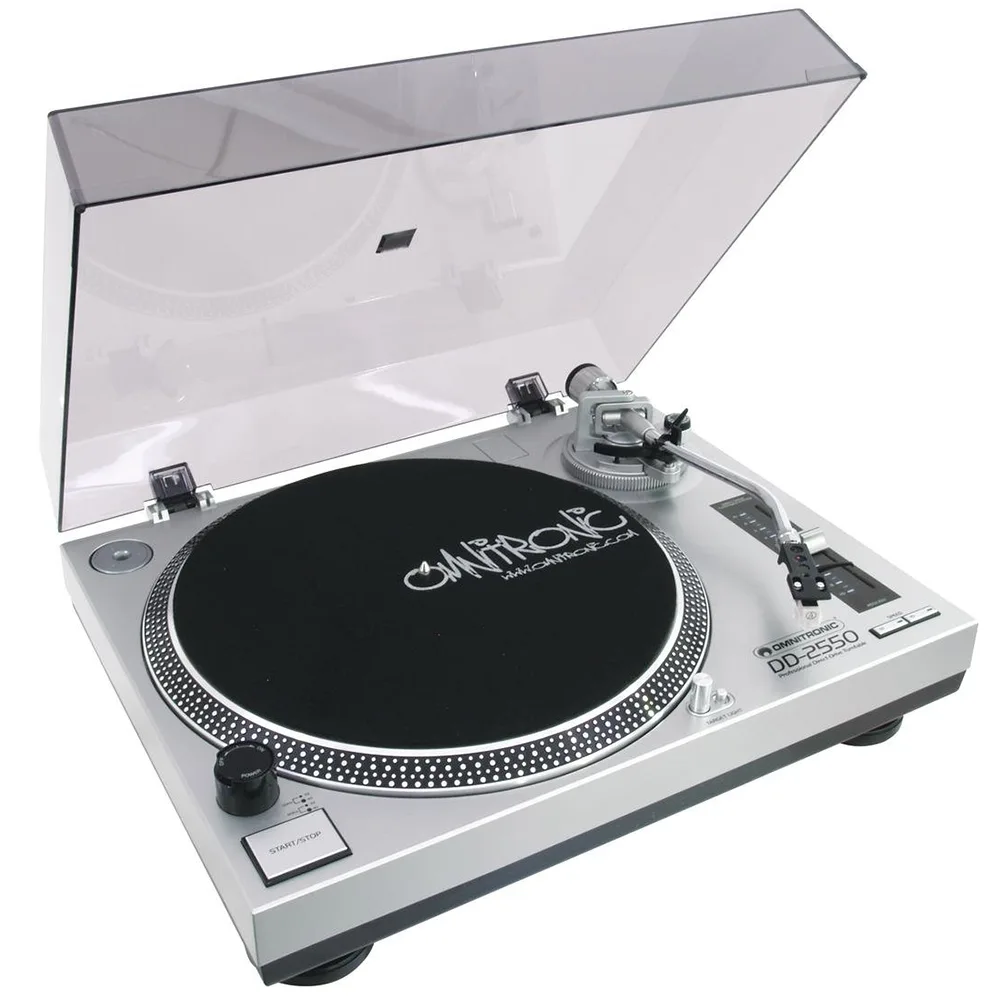 Omnitronic DD-2550 USB Silver direct drive gramofon