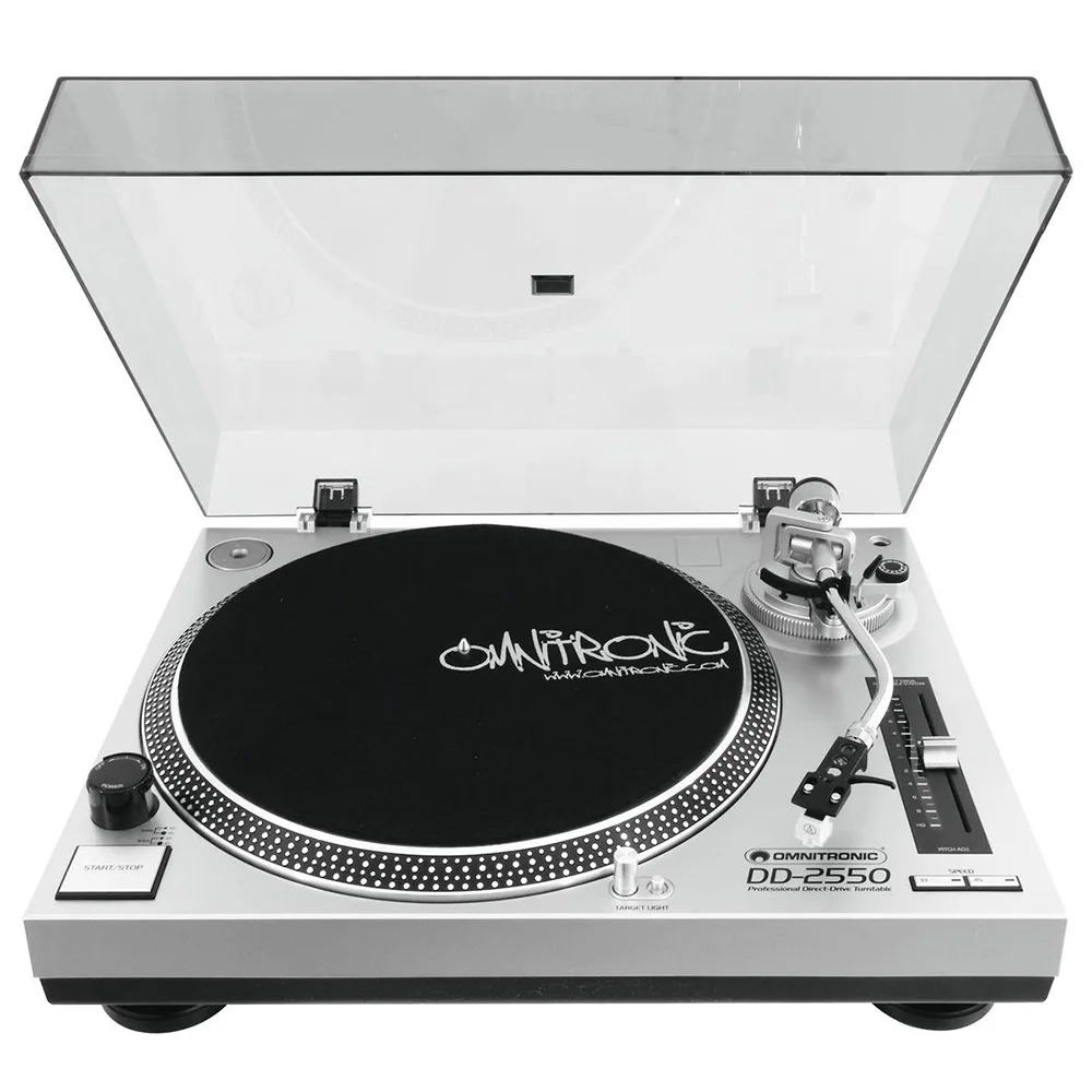 Omnitronic DD-2550 USB Silver direct drive gramofon