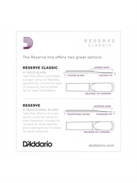 RICO 3,5 Reserve Classic  jeziček za klarinet