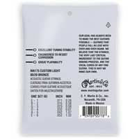 Martin MA175 Custom Light (11-52) AA Bronze 80/20 strune za akustično kitaro