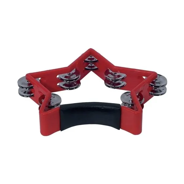 GEWA JINGLE WREATH STAR tamburin rdeč