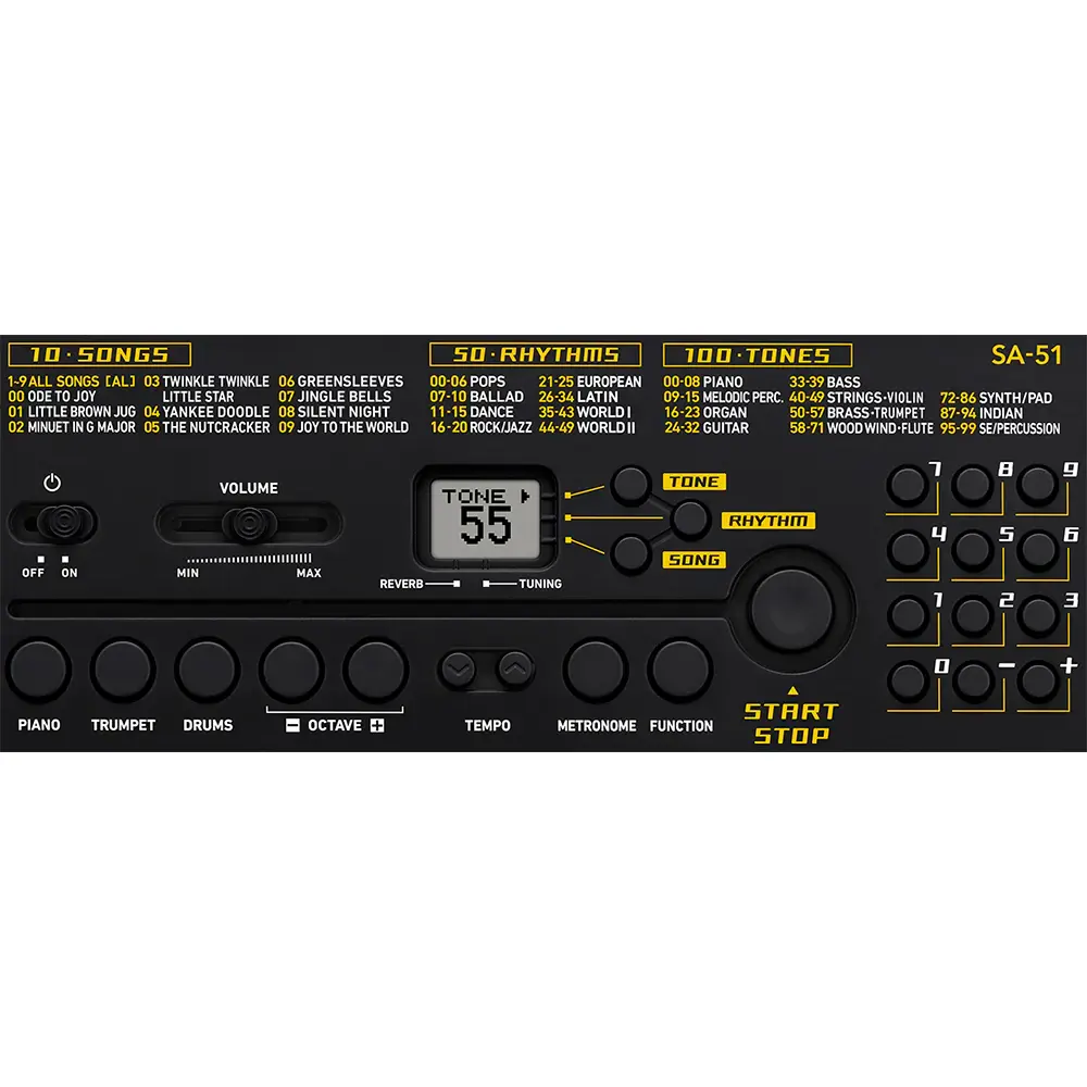 Casio SA-51 mini klaviatura