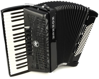 Hohner BRAVO III 96-basna Silent keys harmonika črna 