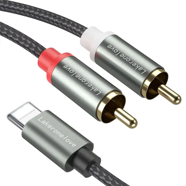 Lightning na 2x RCA audio kabel 1m