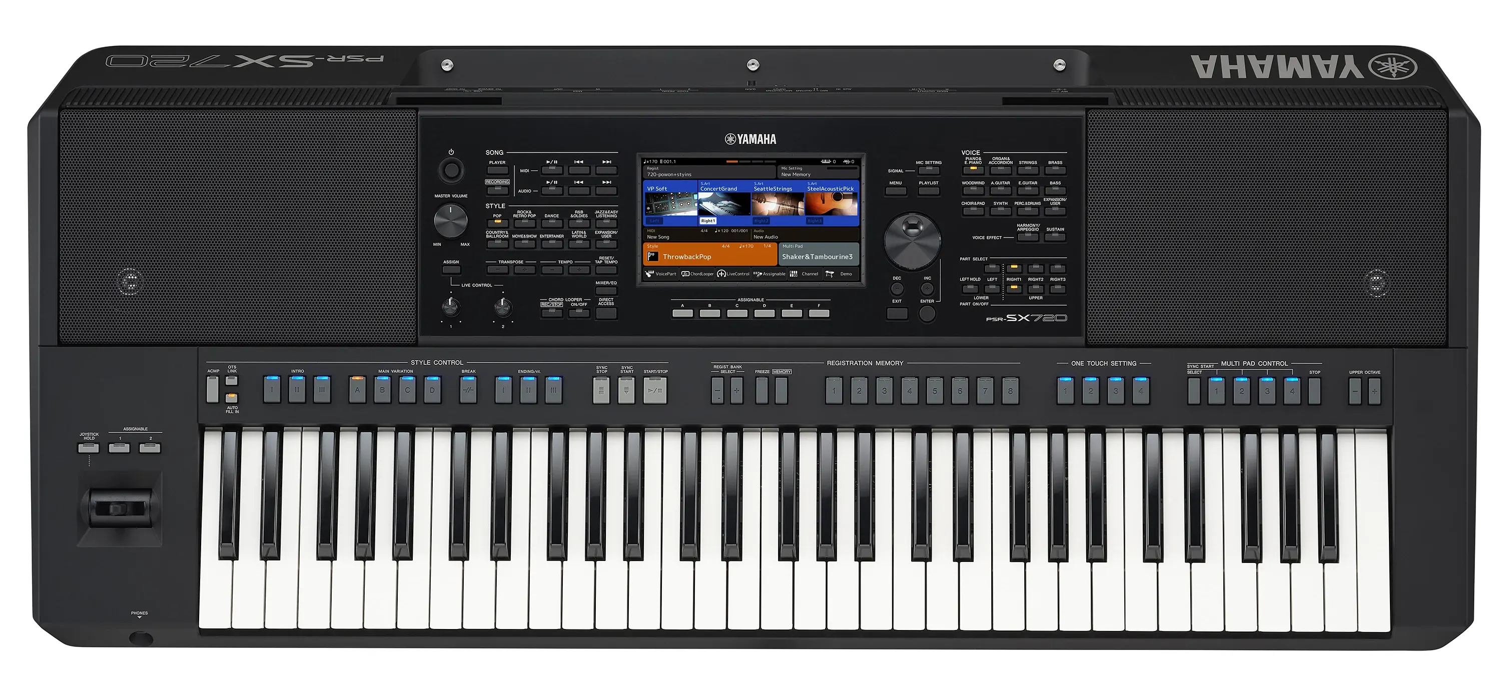 Yamaha PSR-SX720+ arranger klaviatura z Bluetooth audio