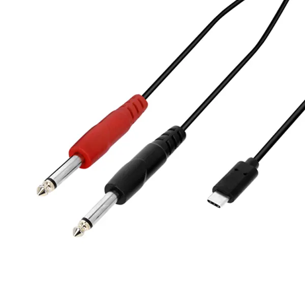 AH Cables USB-C na 2x 6,3 Jack 1,5m povezovalni kabel