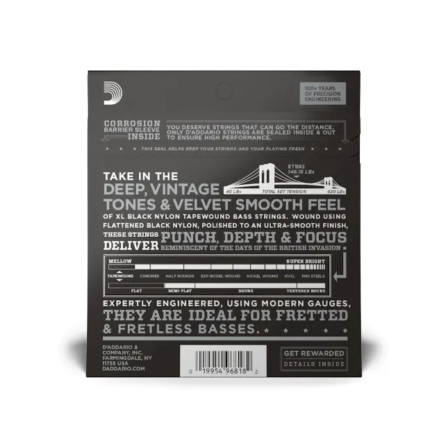 D'Addario ETB92 50-105 strune za bas kitaro