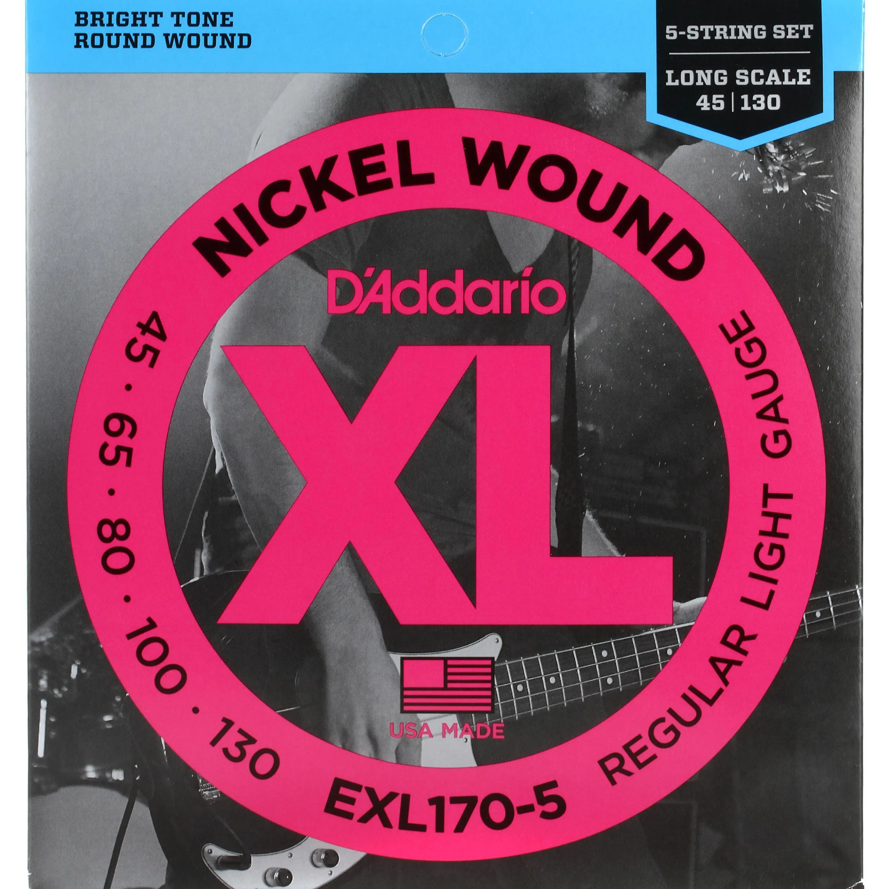 D'Addario EXL170-5 strune za 5-strunsko bas kitaro