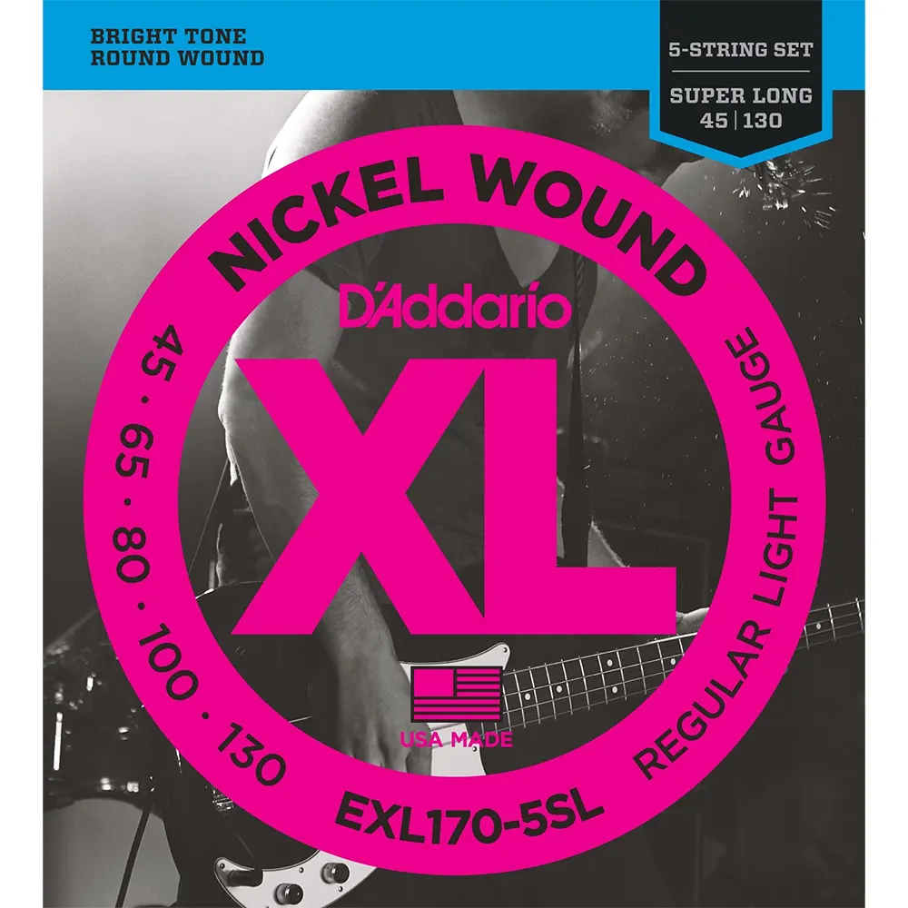 D'Addario EXL170-5SL super long strune za 5-strunsko bas kitaro
