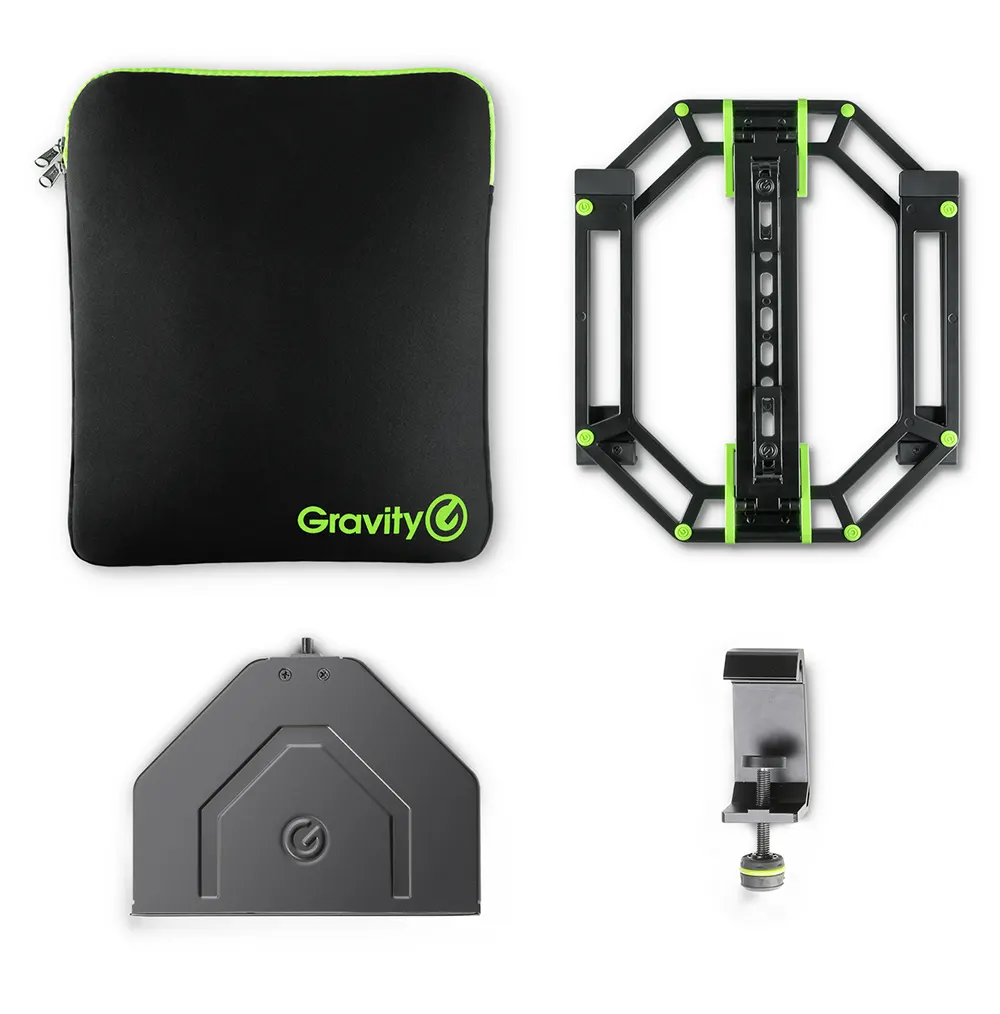 Gravity LTS 01 B SET1 – stojalo za prenosnik in DJ kontroler s torbo